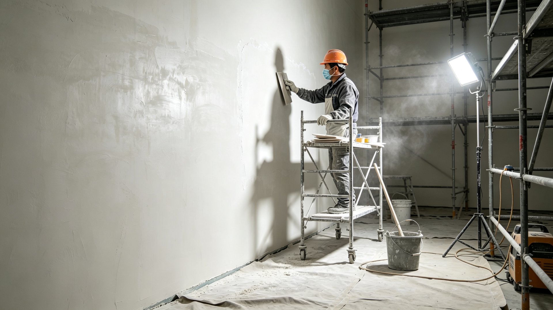 Wall putty application with HEC thickener